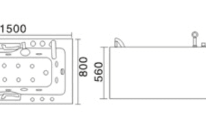 Bồn tắm massage TDO T-2021 ( Ngọc trai )