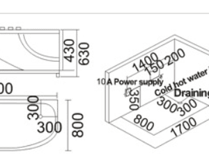 Bồn tắm góc massage TDO T-3053