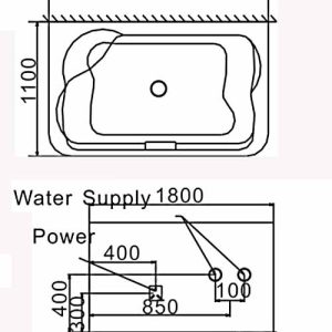 Bồn tắm góc massage Euroking EU-6143D