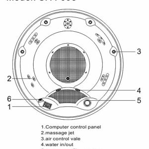 Bồn tắm massage Nofer SPA-003 (có sục khí, Tivi LCD)