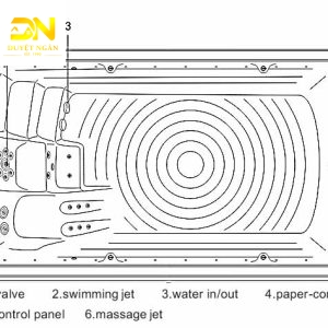 Bồn tắm massage Nofer SPA-010 (có sục khí)