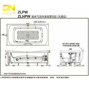 Bồn tắm Massage Toto PPYD1930ZL/RHPW