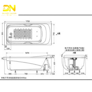 Bồn tắm Massage Toto PPYB1760ZL/RHP